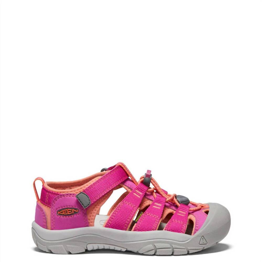 NEW KEEN kid's newport h2 outdoor sandals in very berry